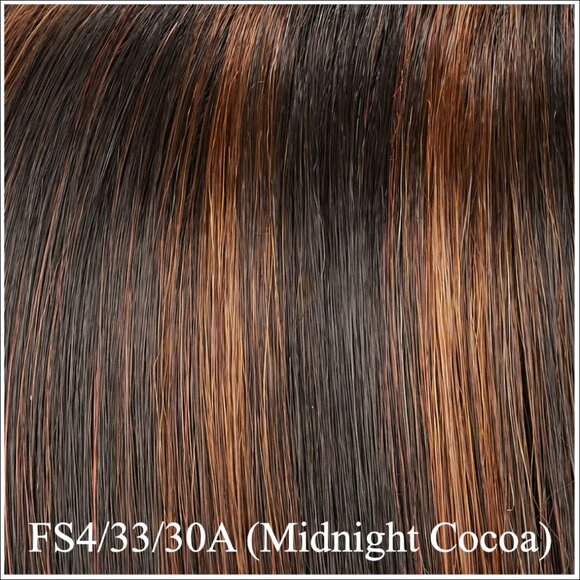 Jon Renau Carrie Smartlace Lace Front Human Hair-FS4/33/30A (Midnight Cocoa) - Picture 8 of 14